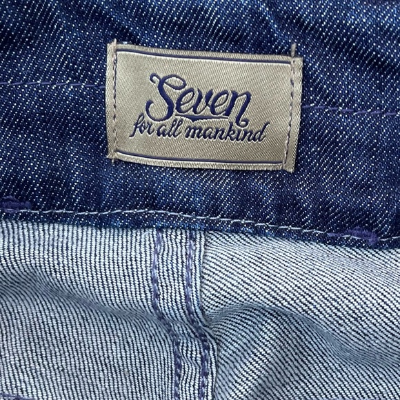7 For All Mankind 7FAM Center Front Seam Jeans y2k Vintage Style 26 bootcut wide - Picture 3 of 7